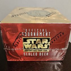 VINTAGE   1998 Decipher Star Wars CCG Official Tournament Deck Box FACTORY SEALED