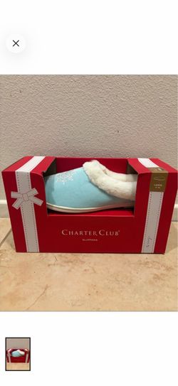 Charter Club Slippers Size Large 9-10