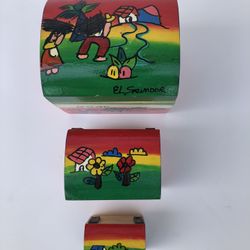 WOODEN NESTING BOX 3 PC. SET (Handmade)