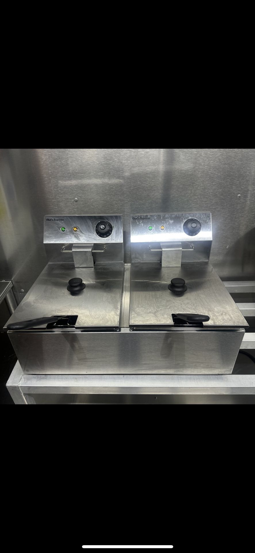 Commercial 12L Countertop Double Fryer – Never Used