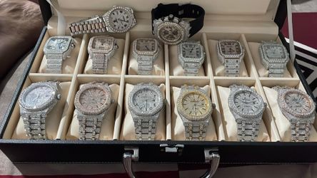Iced Out Moissanite Watches