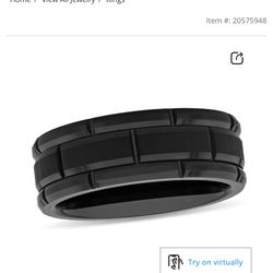 Size 8 Black Tungsten Ring Purchased From Sales - lets ngotiate !!!