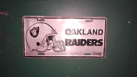 Raiders license plate