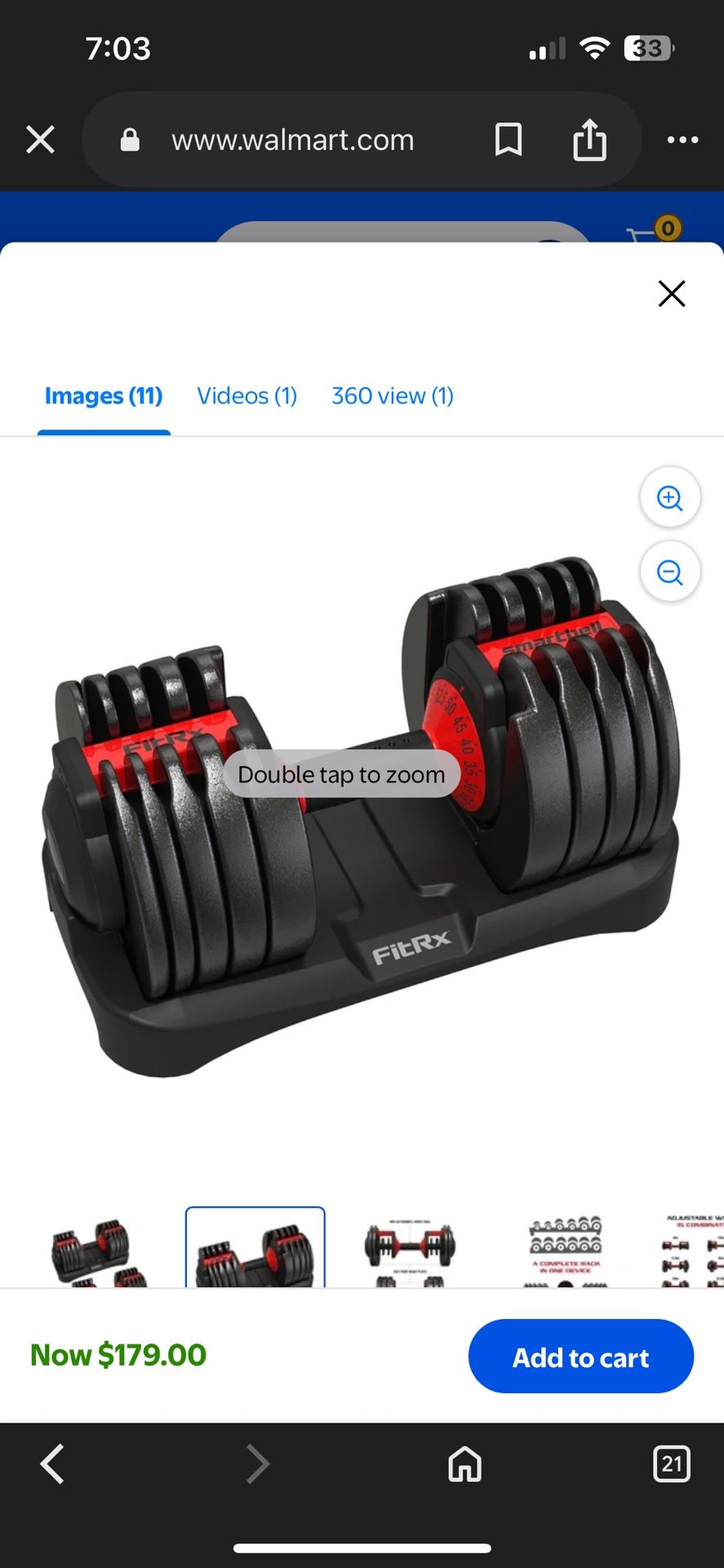 FitRx Adjustable Dumbell (1)
