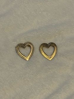 Vintage 80s Gold Tone Heart Brooch🩶