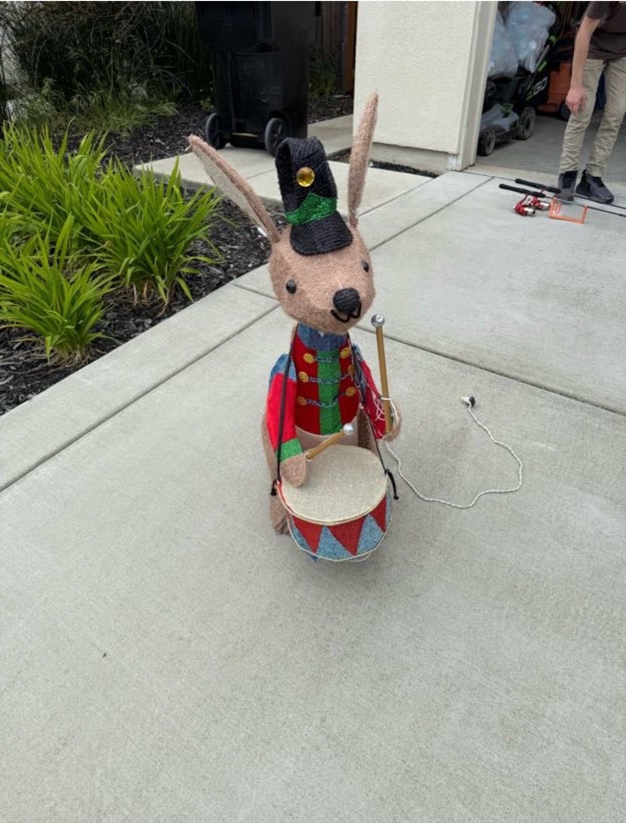 Kangaroo Xmas outdoor decoration