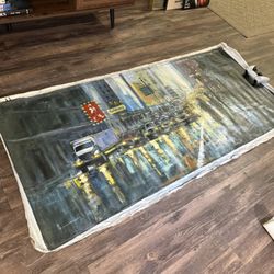 City Night Handmade Painting