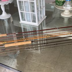 THREE (3) Fly Fish Rods-1)Fenwick FF 856 8 1/2' Six Weight2)NYMPH 10'6" 2 weight Four piece 3)8' 2 piece Bamboo Fly Rod. $75 per Rod or take all three