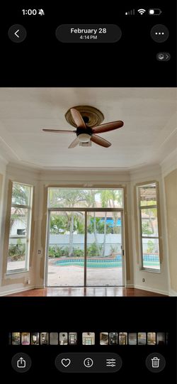 2 CEILING FANS with REMOTE Hunter Ceiling Fan with light and remote - approx 57”