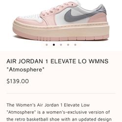 Air Jordan 1 Elevate Low “Atmosphere”