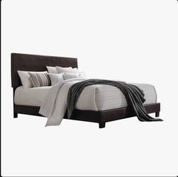 Upholstered Faux Leather Standard Bed By Lark Manor™