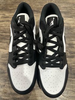 Nike Jordan 1 Low TD Football Cleats Panda FJ6245-100 Size 13