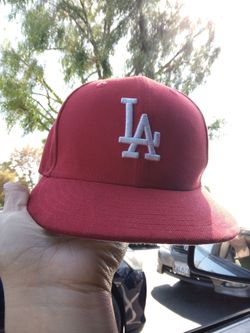 LA Dodgers Fitted Baseball Cap Red