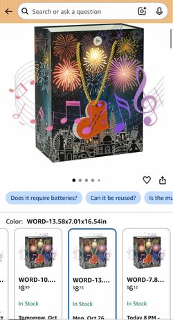 Small light up gift bags