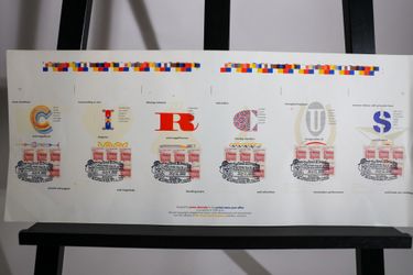 1992 Great Circus Parade Limited Edition Stamp Print James Donnelly USPS 10.75x25.5