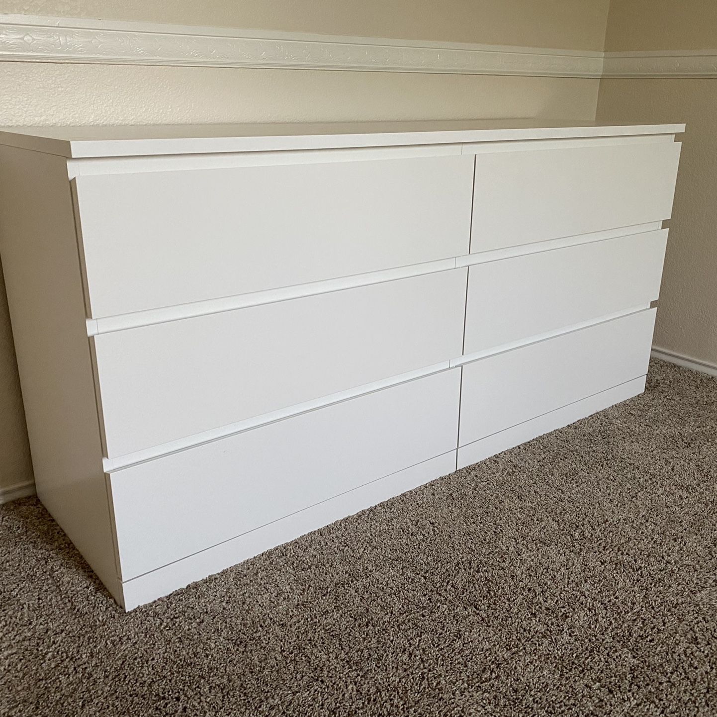 ikea malm 6 drawer white dresser chest of drawers, white, 160x78 cm but not completely eliminating HomeRoots 63" White Solid Wood