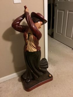 Classic Lady Golfer Figure (LARGE)