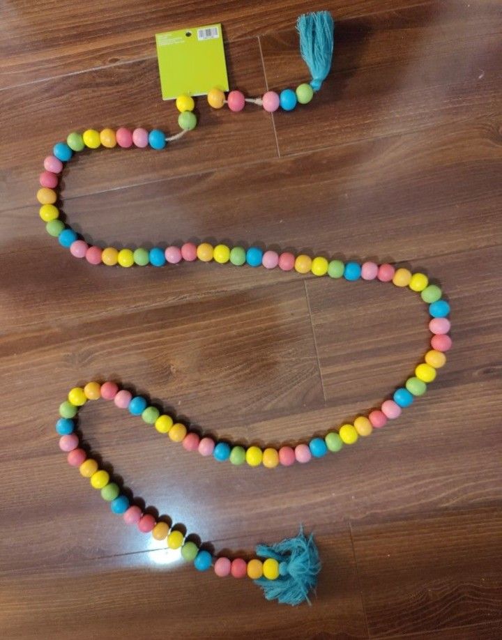 72inch Wooden Garland Rainbow