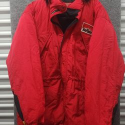 Vintage Marlboro Rain/Wind Breaker Coat Red Adventure Team Jacket Size Xl