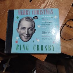 Bing Crosby Merry Christmas Album Five Records Set 1945 Vintage