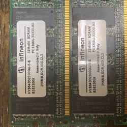 256MB DDR PC3200U-30330-A0 SDRAM