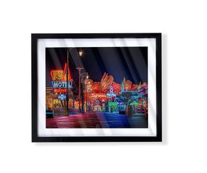 Disneyland dca cars land radiator springs custom art in black frame