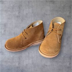 Kids Genuine Leather Boots Beige – EU 27 / US 10 | Made in Spain