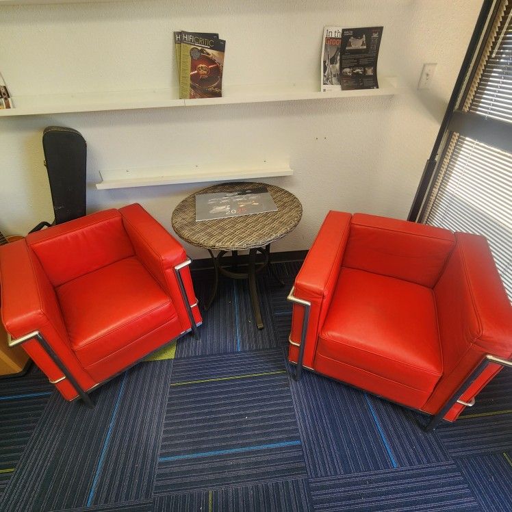 Mid-Century Modern Modway Le Corbusier Armchair Set