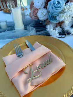 20x20in Peach Linen Napkins (67 Total)