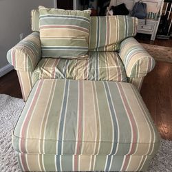 Urban Country  Chair and Ottoman 