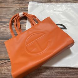 Telfar Medium orange Shopping Bag		
