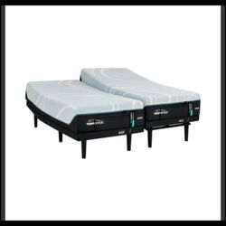 TODAY ONLY! $2500 Tempurpedic Cal King Split Beds