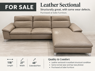 Italian Leather sectional