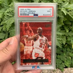 1995 Ultra Michael Jordan Double Trouble PSA 9 
