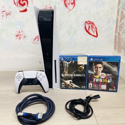 Sony PlayStation 5 - 825GB , Bonus 2 Games ( Used Very New  )