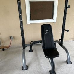 Marcy Pull-up and push-up station adjustable Rack & bench $240