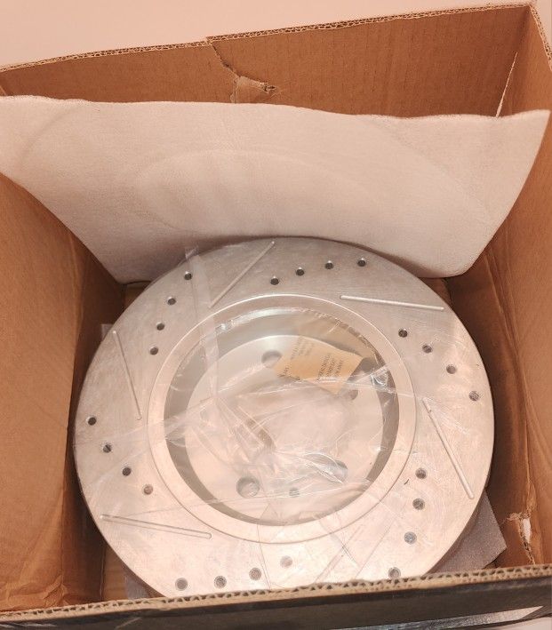 Audi A4 / A5 / A6 / A7 Power Stop EBR1007XPR Drilled Slotted Rear Rotor Set