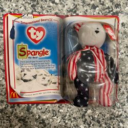Ty Teenie Beanie Babies “Spangle” The Bear McDonald’s 2000’s Collection 