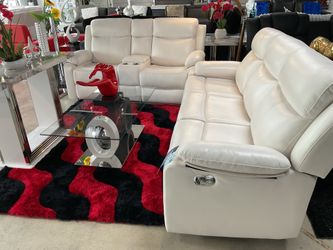 🔥🔥Beautiful White Sofa And Loveseat 4Manuel Recliner Only $999🔥🔥
