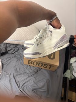 Air Jordan 3 Sail Cement Greys size 13