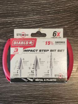 Diablo Impact Step Drill Bit Set (Pack of 3)
