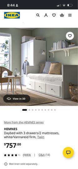 IKEA day bed and new twin mattress