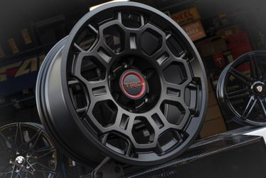 NEW TRD Style Rims for Toyota Trucks -17x8 (6x139.7) Satin Black Wheels (Set of 4) Only $799