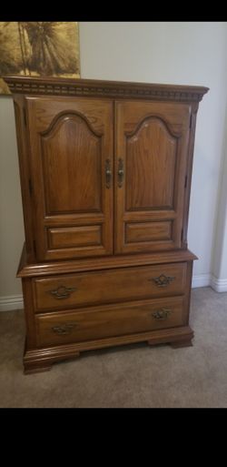 Hardwood armoir