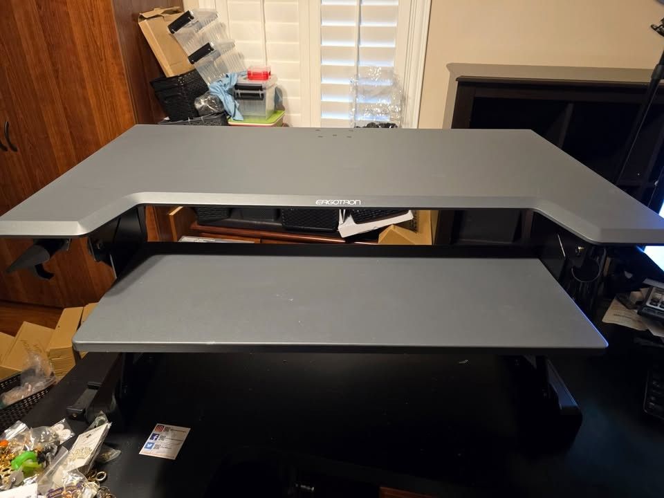 Ergotron - Workfit TL Standing Desk Converter, Dual Monitor Sit Stand Desk Riser For Table Tops