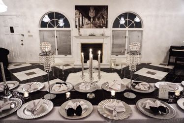 Silver clear crystal glass tall round candle holders for events and weddings centerpieces 12 available