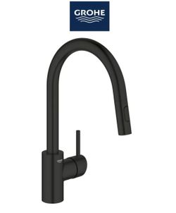 Grohe Concetto 1.75 GPM Single Hole Pull Down Kitchen Faucet Matte Black