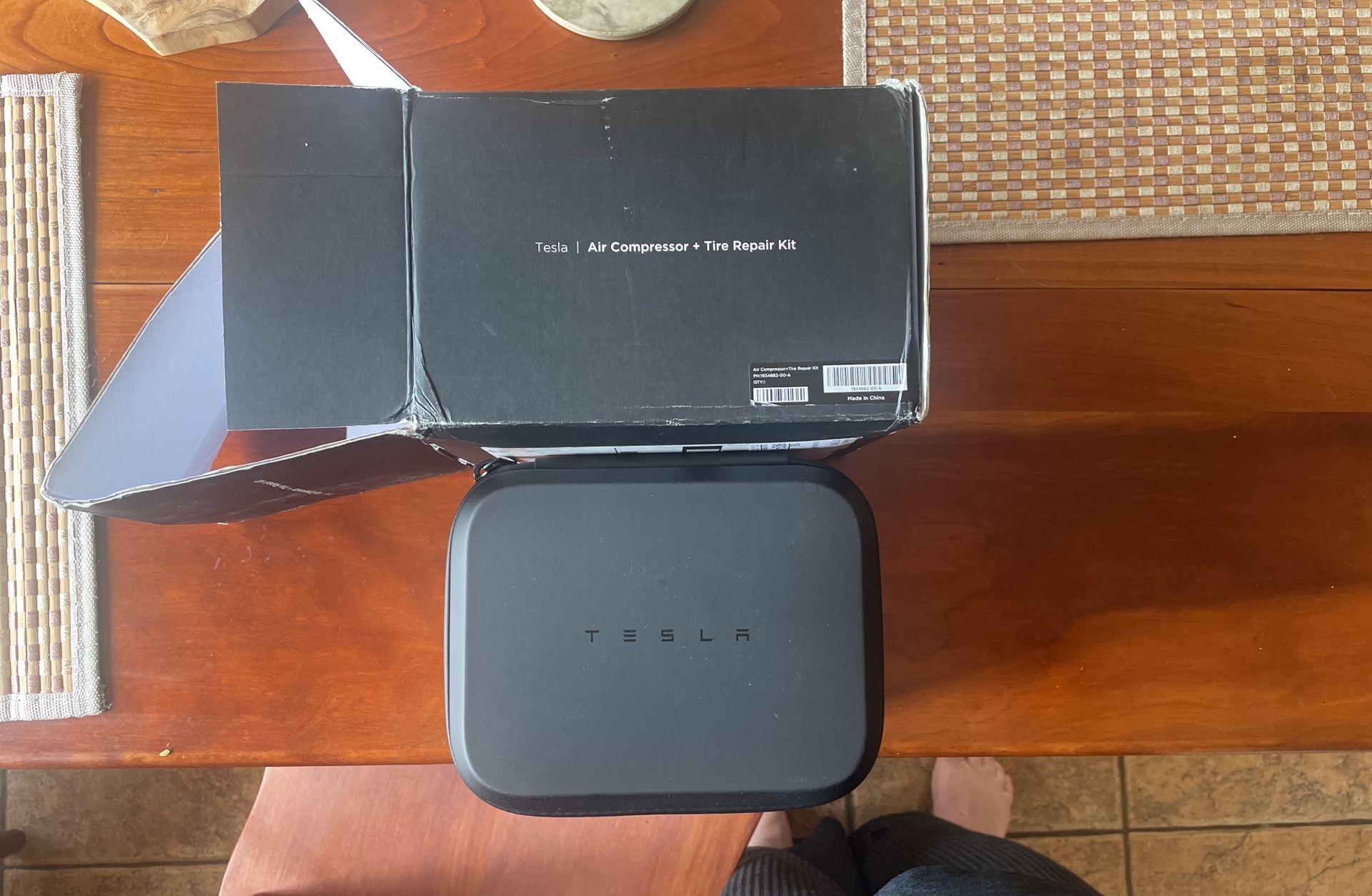 Tesla Air Compressor And Tire Repair Kit