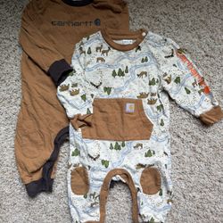 3-6 Month Carhartt Long Sleeve Coveralls
