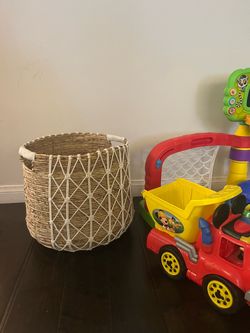 Large boho jute basket